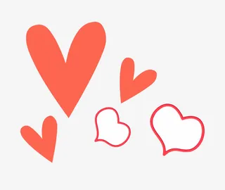 爱心素材下载免抠
