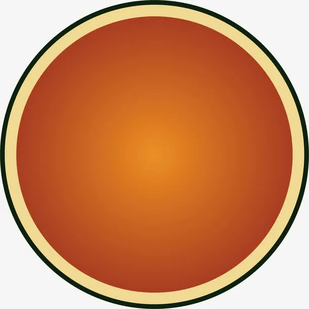 矢量圆形棕色底纹免抠