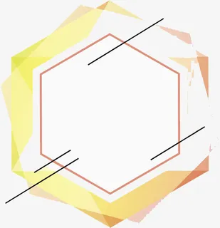 水彩几何图形免抠