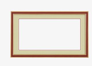 照片相框实木边框免抠