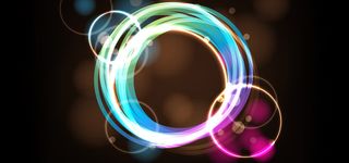 七彩圆形背景图高清