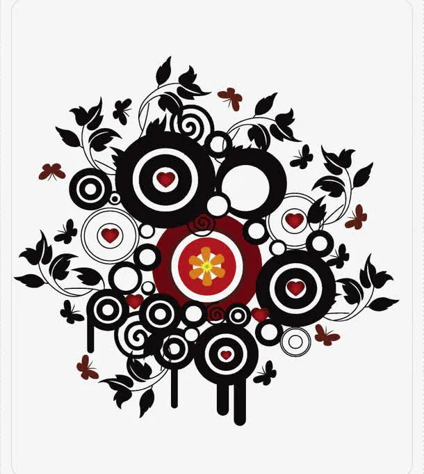 欧式花纹矢量素材免抠