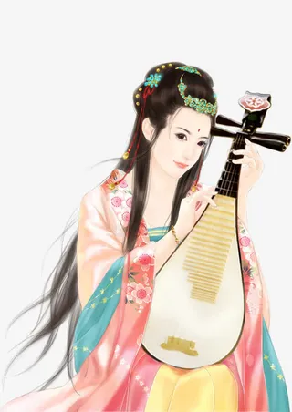 立绘古风诗音女子免抠