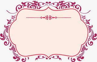 花卉边框底纹免抠