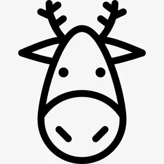 圣诞驯鹿图标免抠