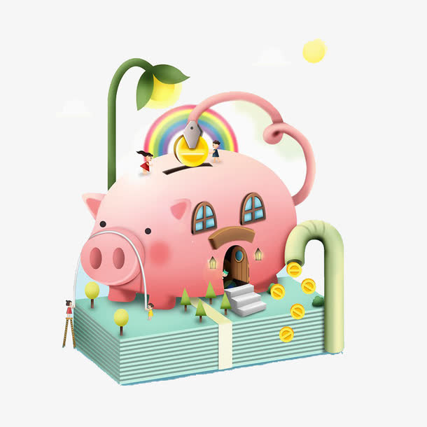 金猪储存罐免抠