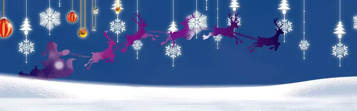 深蓝雪花圣诞背景高清