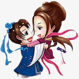 牛郎织女卡通版免抠