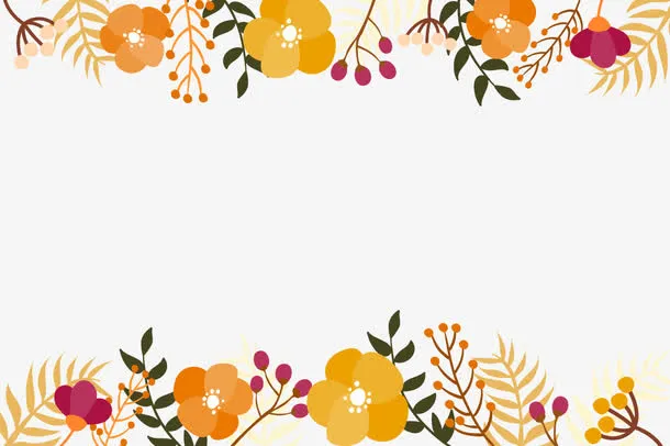 矢量手绘花免抠