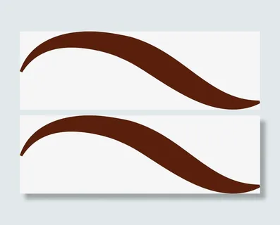 创意褐色眉毛png图免抠