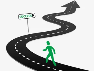 手绘马路箭头指路牌免抠图标元素