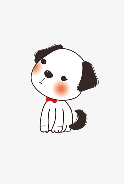 可爱的小呆萌狗免抠