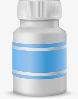 简约药瓶设计素材免抠