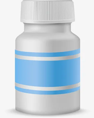 简约药瓶设计素材免抠