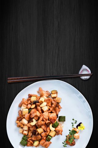 餐饮微信预约不排队海报背景素材高清