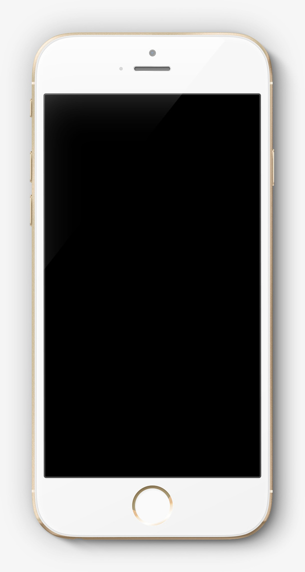 白色苹果手机iPhone6免抠
