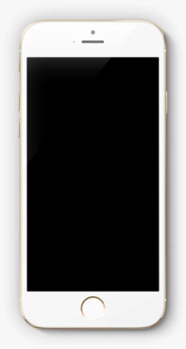 白色苹果手机iPhone6免抠