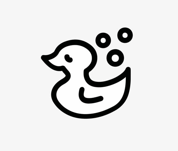 鸭子矢量图免抠