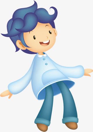 卡通儿童男孩六一儿童节免抠
