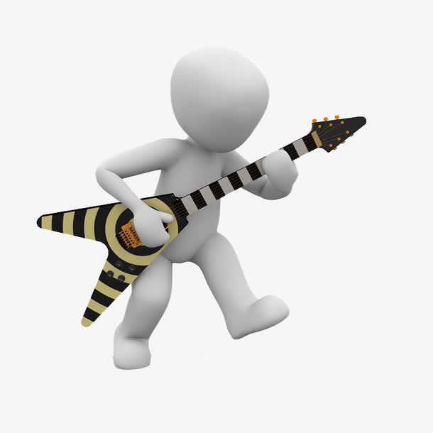 弹电吉他的人免抠