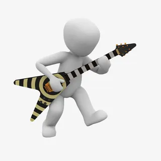 弹电吉他的人免抠