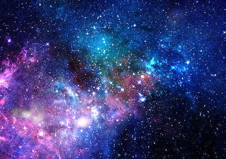 紫色梦幻星空背景高清