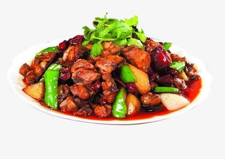 大盘爆炒鸡丁免抠