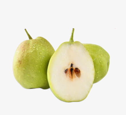 被切开的香梨免抠