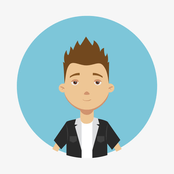 卡通用户头像矢量免抠