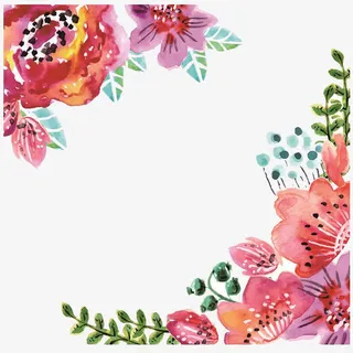 油画二维码边框免抠