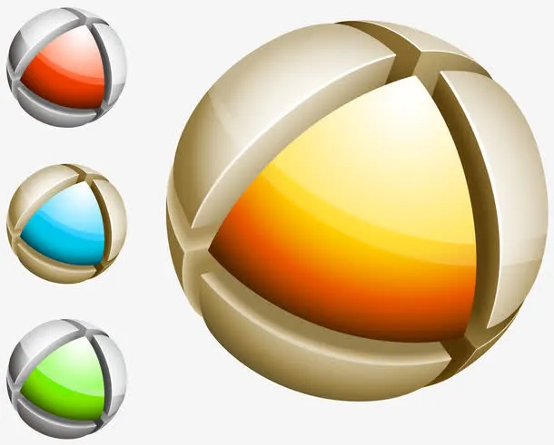 矢量立体几何图形免抠