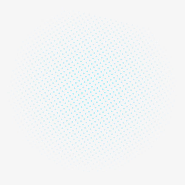 蓝色卡通波点装饰免抠