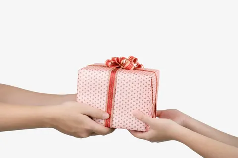 节日祝福送礼物免抠