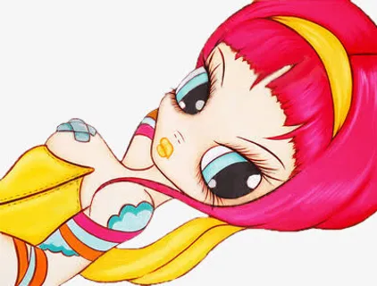 欧美美女矢量图手绘人物图片免抠