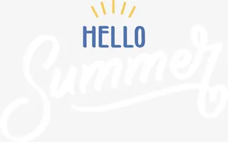 summer夏英文艺术字免抠