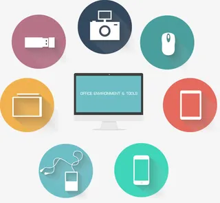 清新数码产品图标矢量素材免抠