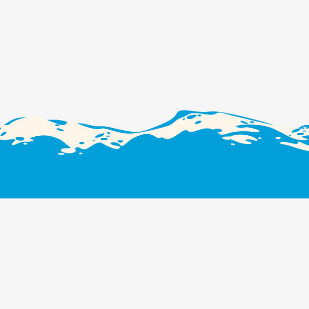 卡通大海波浪素材免抠