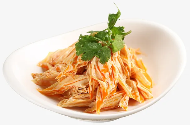 凉拌红油腐竹免抠