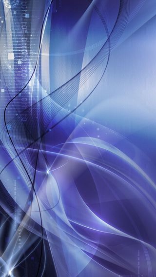 渐变蓝色曲线发光线条H5背景素材高清