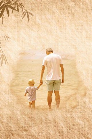 创意父亲节促销活动海报背景模板高清