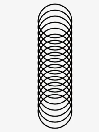 圆形黑色长度免抠