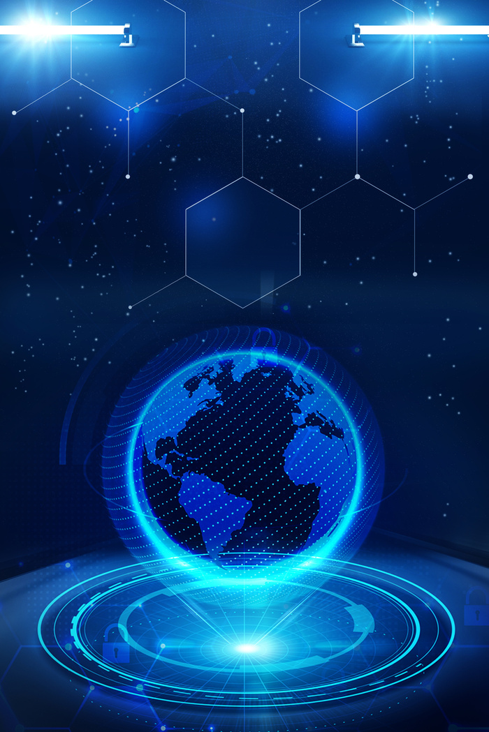 科技感光效灯光背景图高清