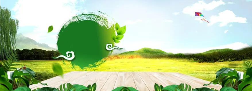 春天简约风格海报banner背景高清