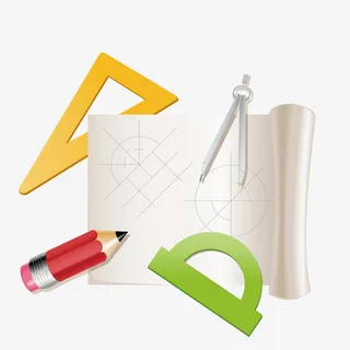 圆规和尺子免抠