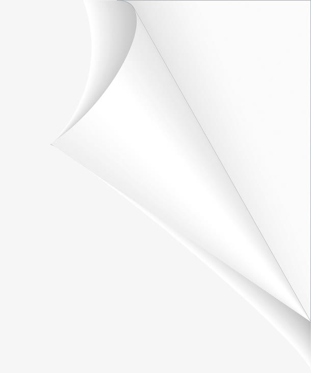 边角折纸 纯色卷纸免抠