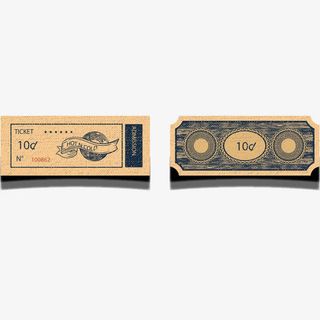 复古彩票设计矢量图免抠