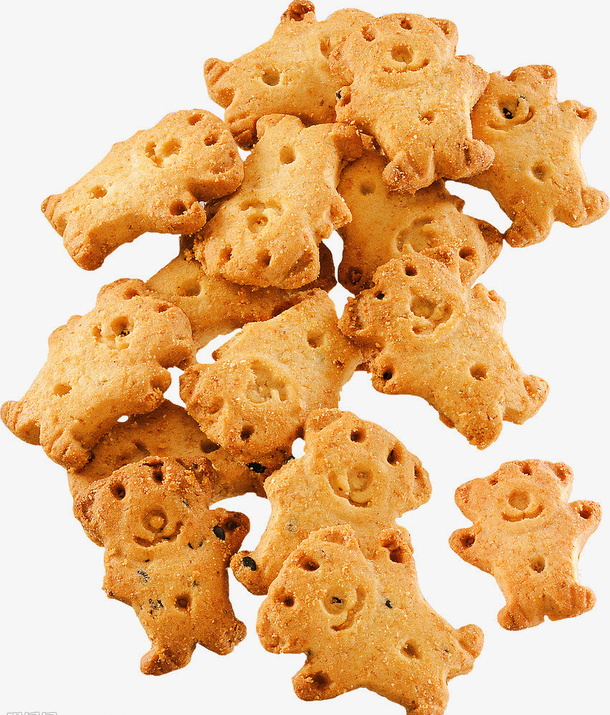 美食糕点图片 动物小熊饼干免抠