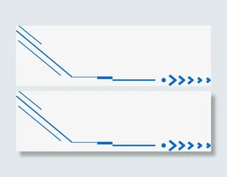 手绘蓝色线条演唱会装饰免抠