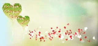 可爱淡雅清馨浪漫梦幻Banner背景高清