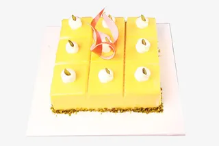 芒果慕斯蛋糕免抠